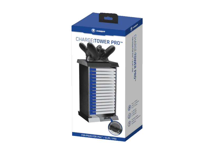 Stanica za punjene Joystik-a  PS4  snakebyte CHARGE:TOWER PRO™ (BLACK)